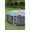 Basen stelażowy Steel Pro MAX 366x100 Imitacja Drewna 12FT BESTWAY 4w1 + Pompa Filtr + Drabinka