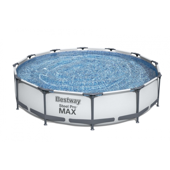 Basen Stelażowy Steel Pro MAX 366x76 Okrągły 12FT BESTWAY 3w1 + Pompa Filtr