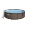 Basen Stelażowy 14FT 427x107 cm Power Steel Deluxe Rattan S