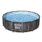 Basen stelażowy Steel Pro MAX 427x107 Imitacja Drewna 14FT BESTWAY 5w1 + Pompa + Drabinka