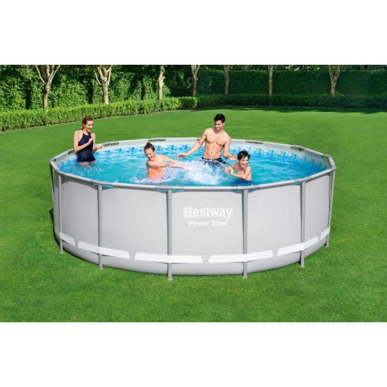 Basen Stelażowy 14FT 427x122 cm POWERSteel 6w1 BESTWAY
