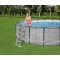 Basen stelażowy Steel Pro MAX 427x122 Imitacja Kamienia 14FT BESTWAY 5w1 + Akcesoria